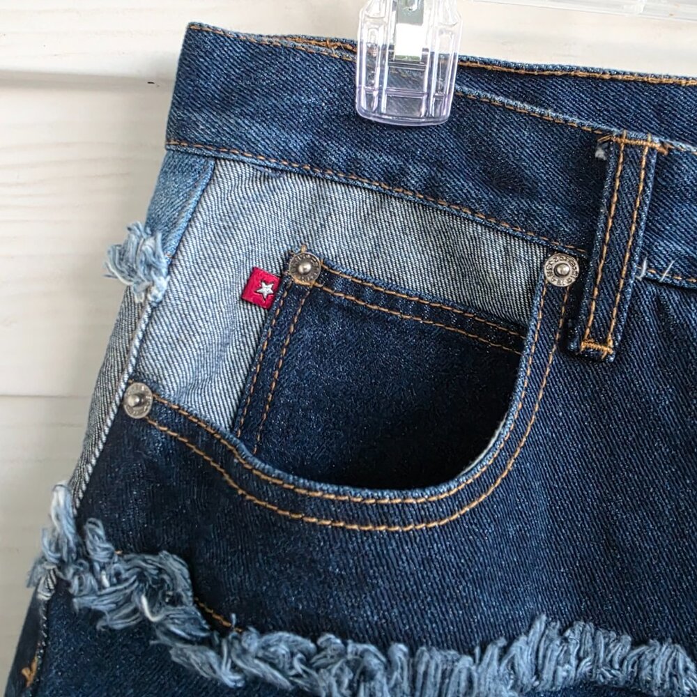 Y2K Zana Di Patchwork flare Jeans 100% Cotton - Picture 3 of 10
